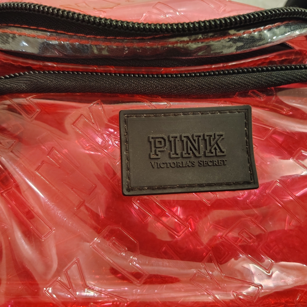 Victoria's Secret PINK Red Transparent Bag